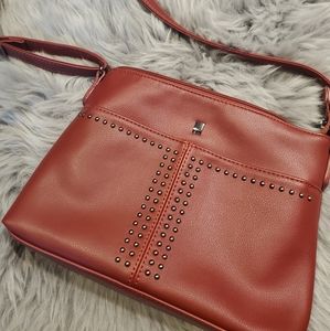 Red David Jones Crossbody Purse
